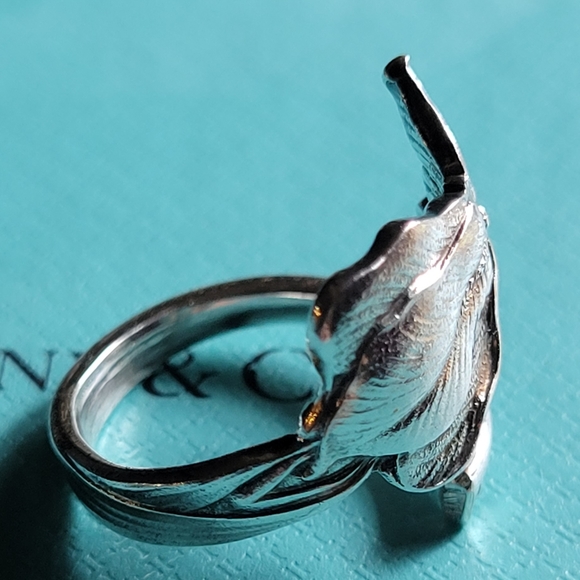 1885 Tiffany &Company IRIS Spoon Ring in Sterling Silver #84 - Picture 6 of 11